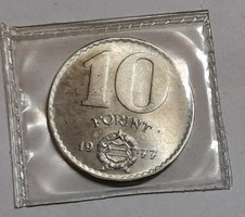 Fóliás forgalmi sorból bontott 10 Forint 1977 Unc.