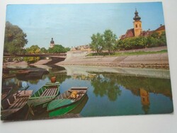 D192286 postcard - Győr rába coast