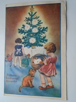 D192325  Régi  képeslap  -  Kellemes Karácsonyi Ünnepeket   Sarkad - Mezőgyán  1949