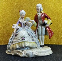 Antique German Grafenthal porcelain - baroque pair