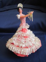 Vintage gyűjtemény baba flamenco táncos