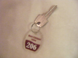 206-os Relikvia Ezüstpart  Szallodai , Hotel kulcstartó SILVER BEACH kulcs