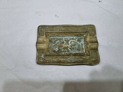 Old copper ashtray