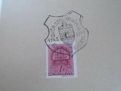 D192458   Alkalmi bélyegzés GYŐR Szabad királyi város  1743-1943