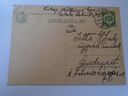 D192541 postcard - 1929 Eger - Mátyásné Prokai -dr. Gyula Jetts, lawyer, Budapest