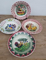 Wilhelmsburg Wilhelmsburg Raven House Rooster Chick Rooster Wall Plate Plate Collector Good Morning