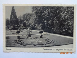 Old postcard: Sopron, Erzsébet-kert (40s)