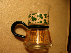 Igazi ritkaság! Lóherés Bodum INSPIRATION dán Irish coffee pohár