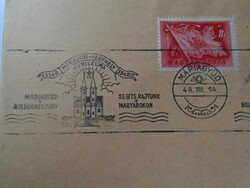 D192516  Alkalmi bélyegzés -Máriagyüd Kegyhely Jubileuma  1148-1948
