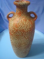 U10 Gorka stílusú 38 cm padló váza ritkaság 2760 gr-os