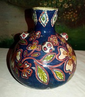 Starting from HUF 1! Imre Baán, applied art ceramic vase! Beautiful piece! 17cm tall!