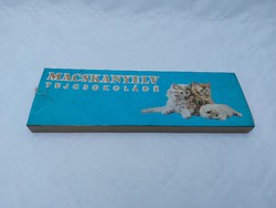 Retro csokis doboz 1972 Macskanyelv tejcsokoládé Duna Csokoládégyár
