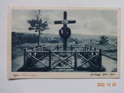 Régi képeslap:   Eger, Gárdonyi Géza sírja