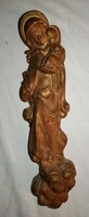 Antique plaster, church wall decoration starting from HUF 1! Mother with child! 38 cm high!