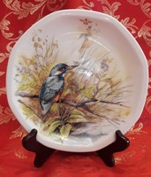 Kingfisher porcelain plate, decorative bird plate (l3300)