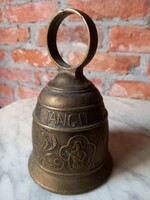 Huge 23 cm copper, bronze bell antique art deco for sale