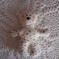 Christmas handmade textile teddy bear