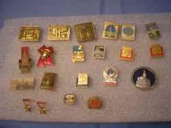 U1 Orosz  kitűzők,20 -db-   ritkaság eladóak csak  egyben cserealapnak is
