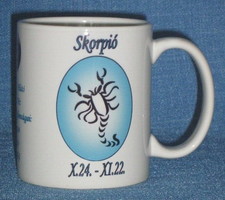Scorpio horoscopic ceramic mug