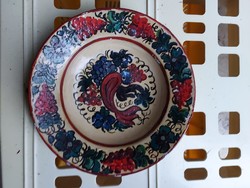 Decorative wall plate repainted by an artist approx. 25 cm - 369