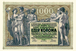 REPLIKA - 1000 KORONA, 1919, TANÁCSKÖZTÁRSASÁG, TERVEZET