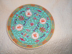 Kínai kézzel festett porcelán  tányér