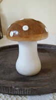 Brown hat, ceramic decor mushroom 16*11cm.