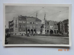 Régi képeslap: Szeged, Aradi Vértanúk tere (1952)