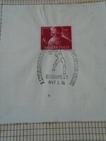 ZA413.5  Alkalmi bélyegzés-A Szociáldemokrata párt pártgyűlése - 1947  Budapest