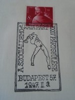 Za413.6 Occasional stamp-the social democratic party xxxv. Party meeting - 1947 Budapest