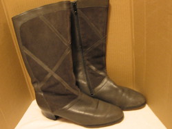 Gray leather lined boots dr. Maertens airbag schuh 40-es