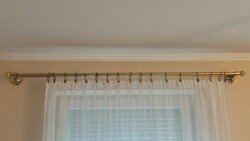 Double row copper cornice with copper clips and copper rings