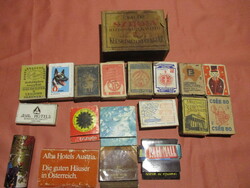 Old match boxes