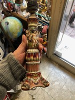 Capodimonte porcelán asztali lámpa, 24 cm-es magasságú