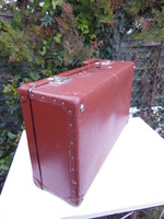 Suitcase - Rekord Vienna - 65 x 39 x 20 cm - old - vulcan fiber suitcase - nice interior - not musty