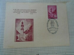 ZA414.58 Alkalmi bélyegzés- Centenáris orvosi Nagyhét 1948 IX.9  Budapest 72 -Szabadságharc 1848