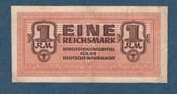 1 Reichsmark nd ( 1942 ), i.e. an imperial mark, is the auxiliary currency of the German Wehrmacht. Rare