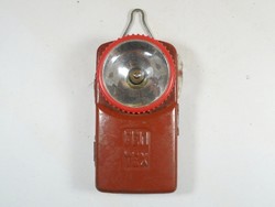 Old retro-femtex- portable flashlight flashlight flat approx. 1970s