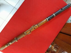 Antique János Braun 1877-1927 Szeged wood flute wind instrument.