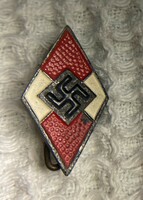 Német, Náci, Hitler-Jugend tagsági jelvény, vas fokozat