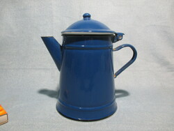 Kék színű zománcos teás kanna