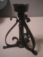 N2 artistic bronze antique heavy rare candlestick 20 cm 3 feet