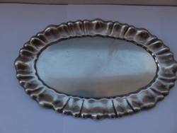 Small silver tray with blister decoration