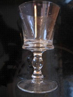Antik bieder buborékos talpas pohár