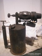 M-20 MUZEÁLIS Hatalmas Benzinlámpa 5 kg antik,bronz-réz előmelegítéses ritka gyűjtemény,+ használat