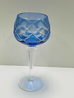 Kék kristály boros pohár