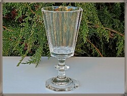 Antik csiszolt bieder biedermeier pohár üvegpohár