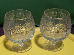 Crystal cognac glasses 2 pcs.