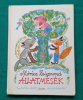 'Móricz Zsigmond: Állatmesék - Reich Károly színes illusztrációival ,1980-s kiadású mesekönyv