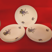 Ibolya mintás, német  porcelán tányér (5 db)